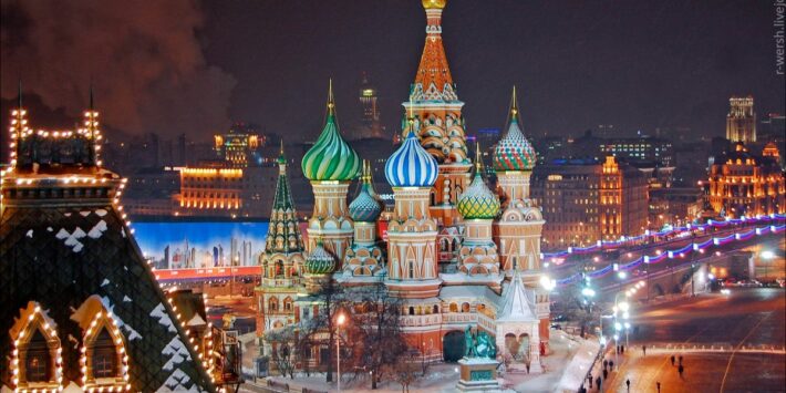 Огни Рождественской Москвы